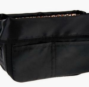 Purse Organizer by Pursfection Black with Leopard